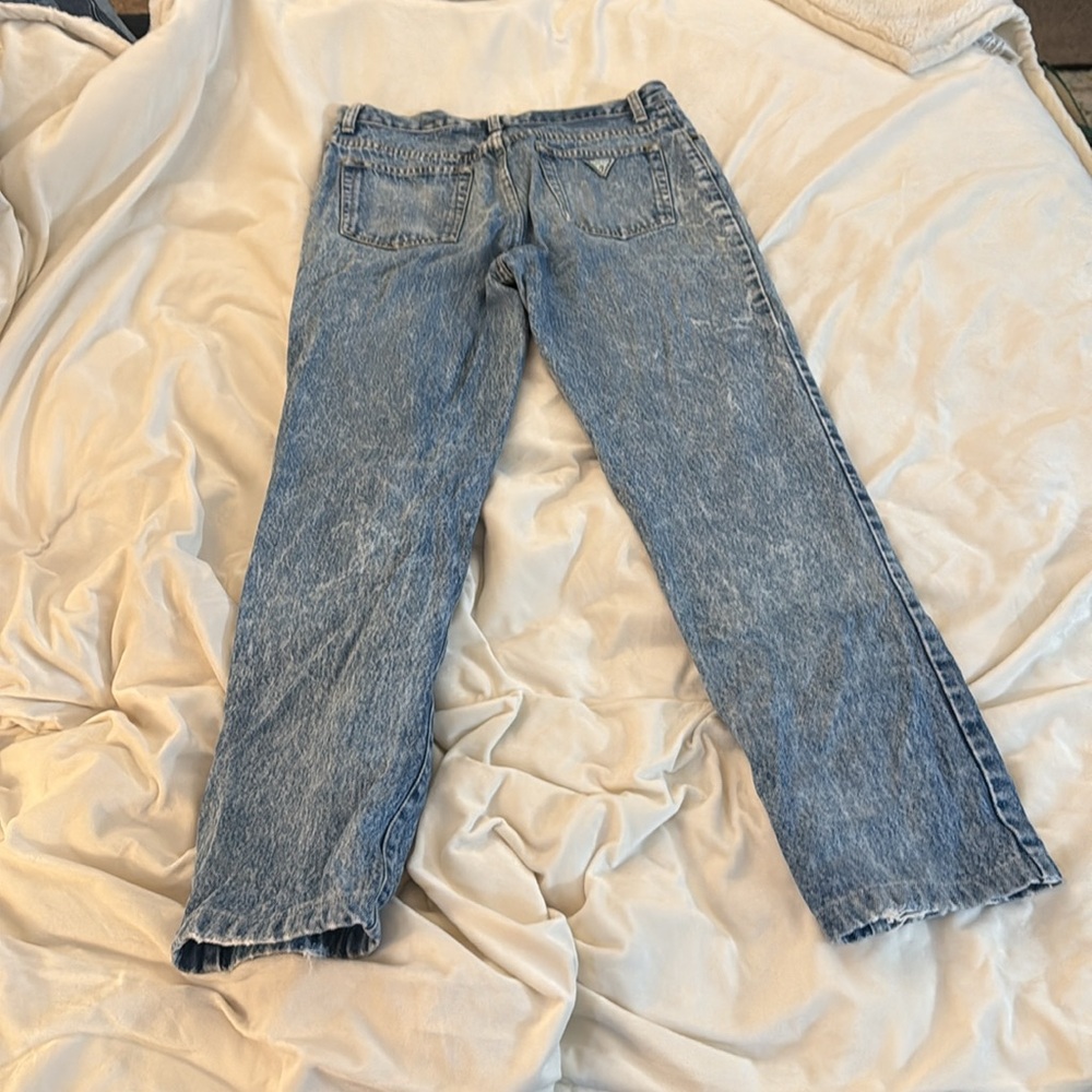 Guess Light Blue Straight Leg Jeans vtg - Picture 2 of 5